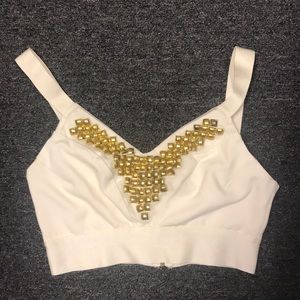 🆕 Bebe Gold Beaded Bralette